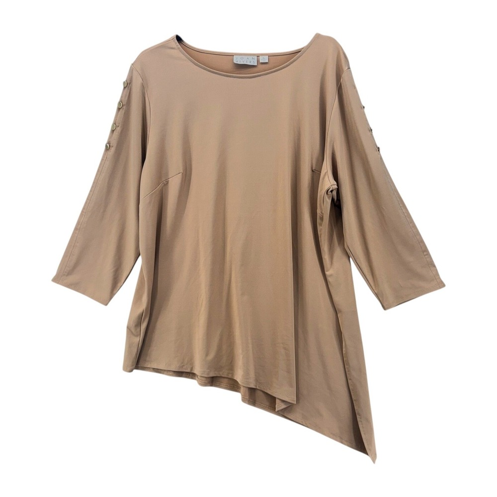 Joan Rivers Tunic Top Camel XL
